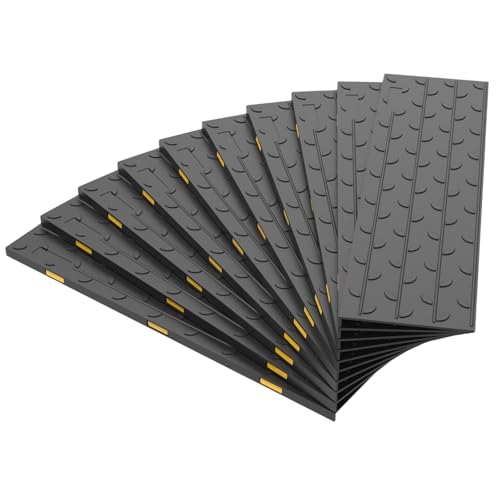 Slip-Resistant Stair Treads with Reflective Strips