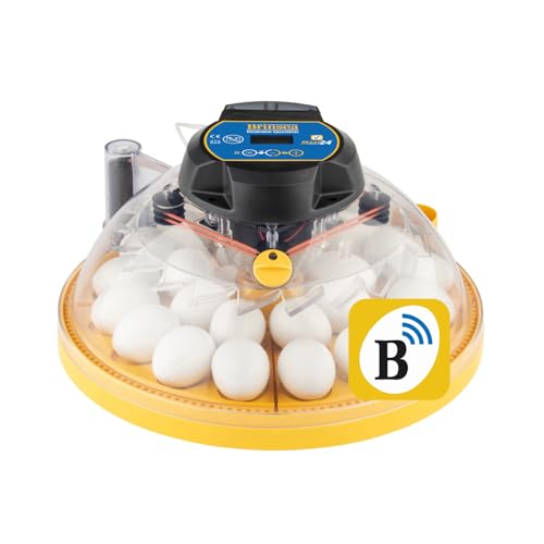 Brinsea Maxi 24 EX Connect App Controlled Egg Incubator with Automatic Humidity Control and Egg Turning for Hatching 24 Chicken, Duck, Other Eggs. Precision App-Driven Digital Controls and Alarms