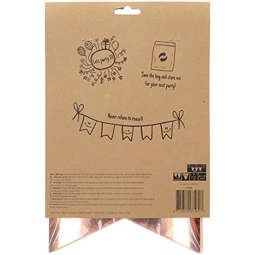 Folat 67460 Elegant Lush Blush Bunting 60 Years 6 Metres Number - Image 3