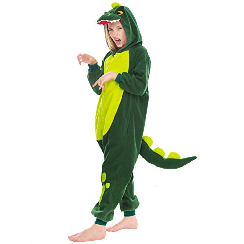 Spooktacular Creations Halloween Child Dinosaur Jumpsuit, Unisex Plush Dinosaur Costume...