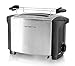 Emerio TO-108275.1 Toaster, 18/8, Edelstahl, Schwarz