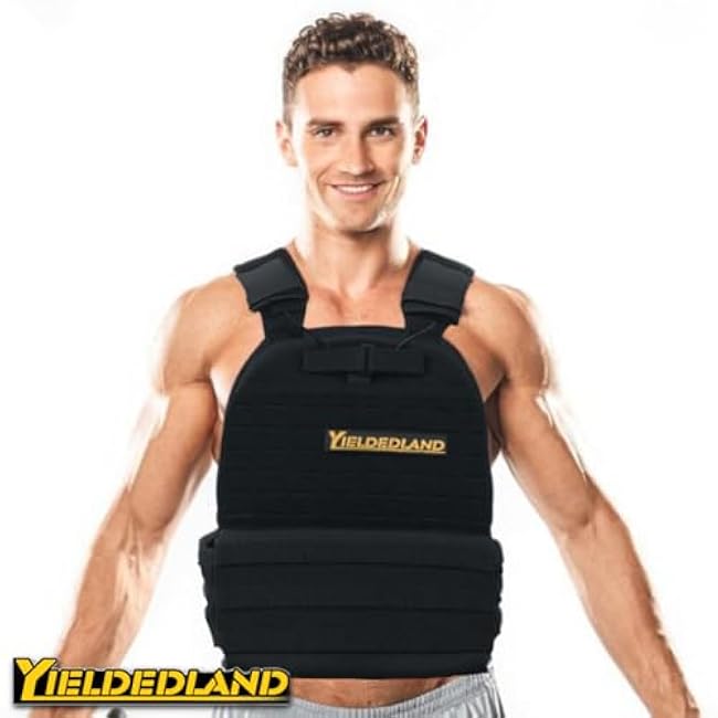 15lb/21lb Weighted Vest for Men and Women with Weight Vest Plates, Weight Vest for Strength and Endurance Training, Workouts, Running, Walking