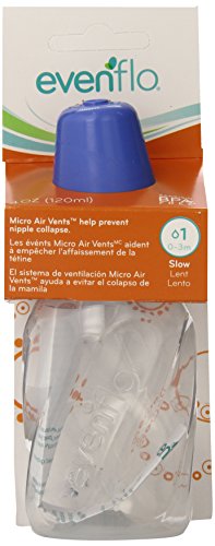 Evenflo Classic Clear Bottle without BPA, 4 Ounce