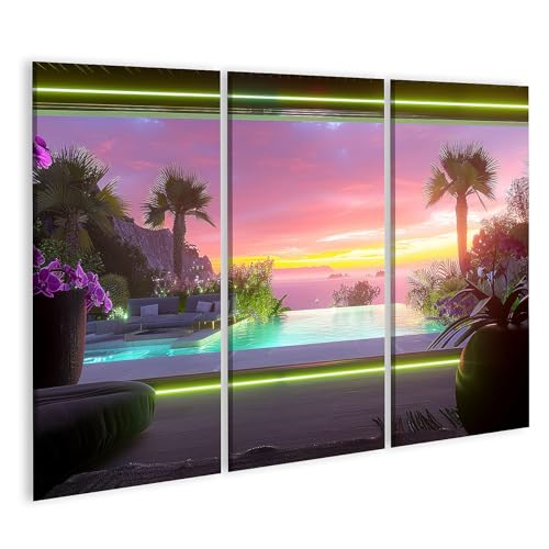 Peinture sur toile paysage tropical ravivez vos plus beaux souvenirs de vacances