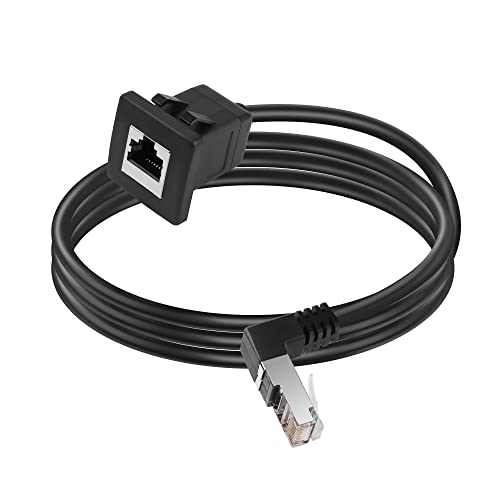 Cable Ethernet GELRHONR Cat5e 1m con ángulo 90° RJ45 miniatura 1