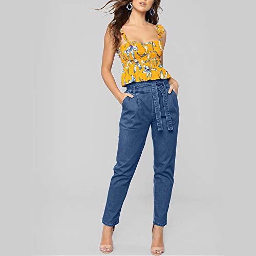 Waist Jeans Denim Long Pencil Pants 
