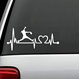 MAF- Softball Girl Pitching Heartbeat Lifeline Decal Sticker-Vinyl Decal Sticker for Cars LAPTOPS Walls Windows Toolbox Gift