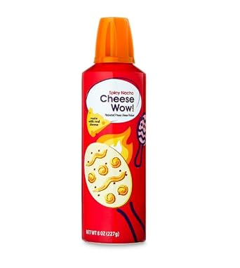 Spicy Nacho Cheese Wow!, 8 oz, Real Cheese, Spicy Nacho Flavor, Perfect for Crackers, Pretzels, Nachos, Chips, Burgers & Snacks.