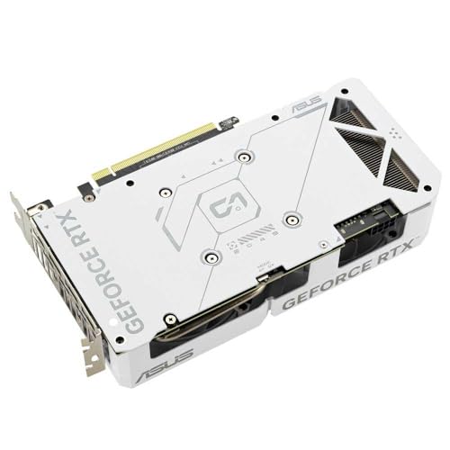 Image of ASUS Dual GeForce RTX 4060 EVO White OC Edition 8GB GDDR6 Gaming Graphics Card White (Nvidia GeForce RTX4060 DLSS3, 246 AI Tops, PCIe 4.0, 1x HDMI 2.1a, 3X DisplayPort 1.4a,