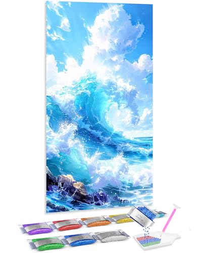 Diamond Painting 5D de paisaje marino Jumpdot: decoración artística y relajación para casa