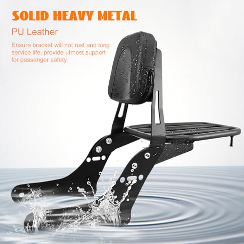 Eumti Motorcycle Sissy Bar with Luggage Rack