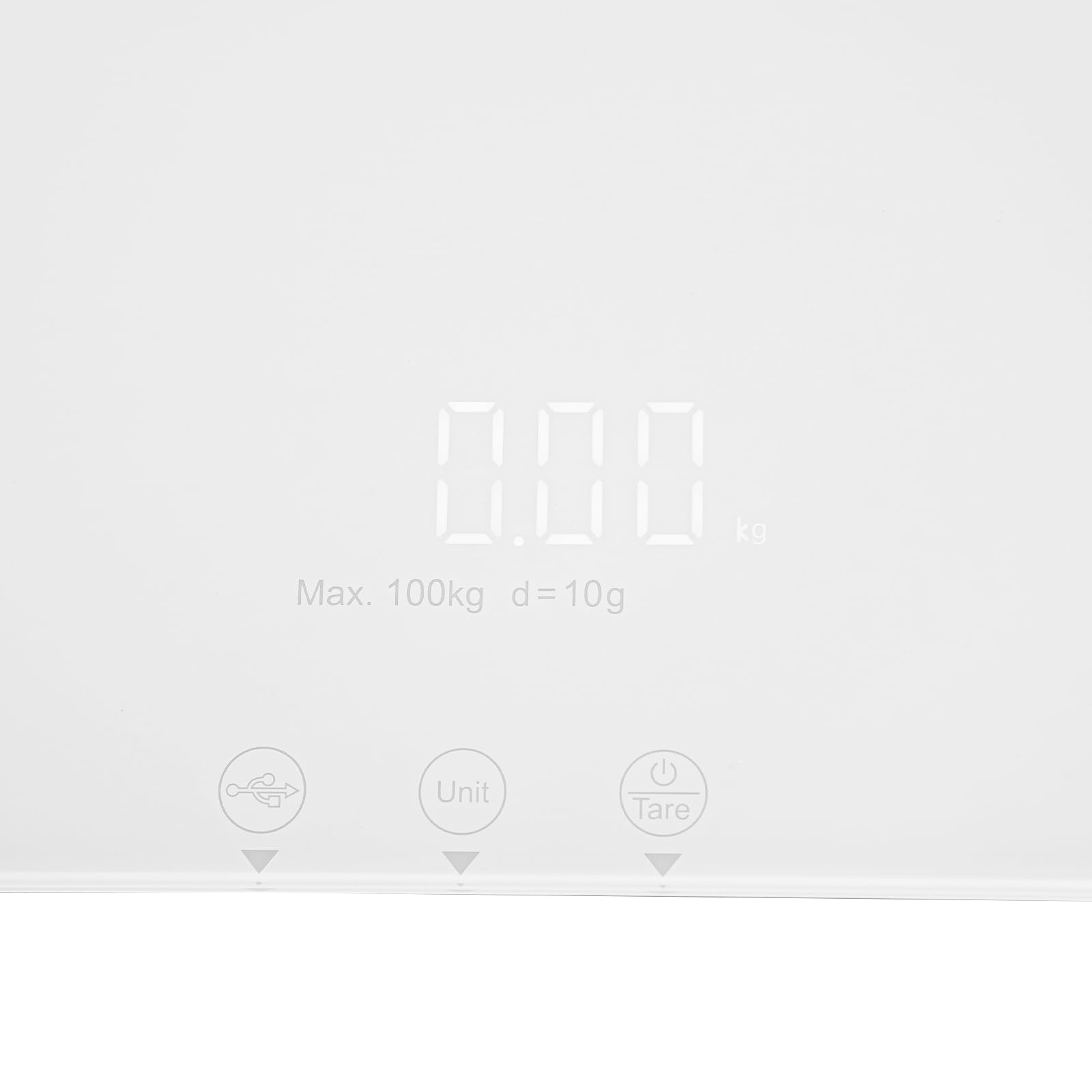 69 * 33Cm Digital Balanza para Animales para Perros y Gatos, de Vidrio Templado, Balanza para Perros 50g-100Kg con Pantalla LED, para Hogares, Tiendas de Mascotas, Blanco
