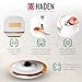 Haden Heritage 4 Slice Wide Slot Stainless Steel Toaster Bundled with 1.7 Liter Stainless Steel Electric Water Kettle, Ivory & Copper