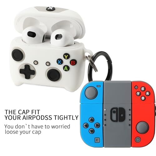 Image of [2Pack] Gedicht for Airpods 3rd Generation Case, Funny 3D Cartoon Game Controller Console Design Silicone Soft Cases for Airpods 3rd Case Cover, with Keychain Kids Women Men for Airpods 3 Case