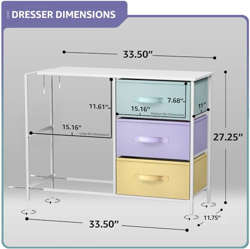 image for Sorbus Kids Dresser with 5 Drawers - Storage Chest Organizer Unit with