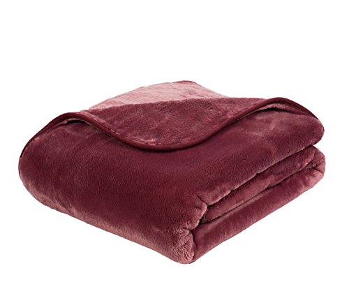 Gözze Premium Cashmere-Feeling Wohn- und Kuscheldecke, 130 x 170 cm, Beere, 40128-40-130170 - Image 3