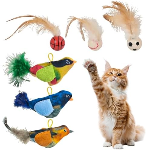 Hivexagon Juguetes interactivos para Gatos – Juego de Juguetes Co...