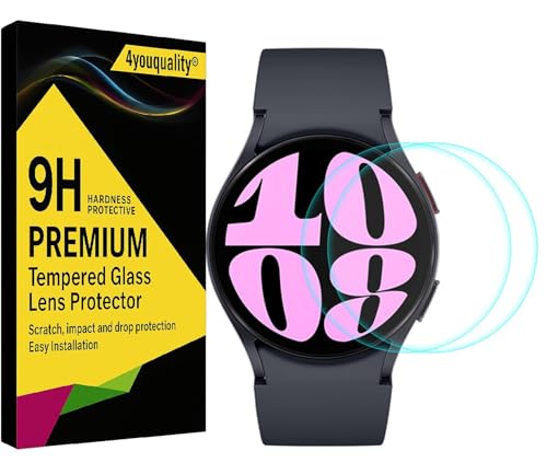 Image of 4youquality Military-Grade Gorilla Tempered Glass for Samsung Galaxy Watch 4 /5 / 6 /7 / 8 / Watch FE (40mm Model) | 9H Hardness | HD Clear | Scratch Resistant | Pack of 2
