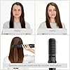 BaByliss Spazzola ad aria calda 1200W 4 accessori, Asciugatura, styling e volume, 3 temperature, funzione ionica anti-crespo, AS122E