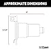 CURT 58220 Vehicle-Side 7-Pin RV Blade Trailer Wiring Harness Connector