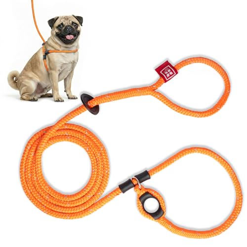 Image of Harness Lead Escape Resistant, Reduces Pull Dog Harness, Small /Medium, Orange Reflective