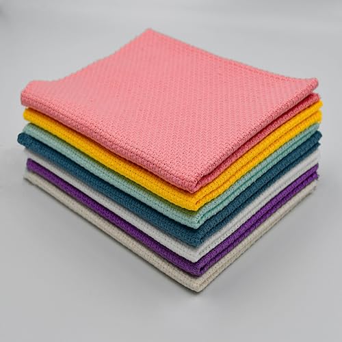 Virginia Tex 7 Stück Aida-Stoff Zählzahl 14 Kreuzstichstoff Baumwoll-Stickstoff Kreuzstich-Tuch zum Nähen DIY-Stickstoff-Handwerk 30 x 50 cm 7 Farben