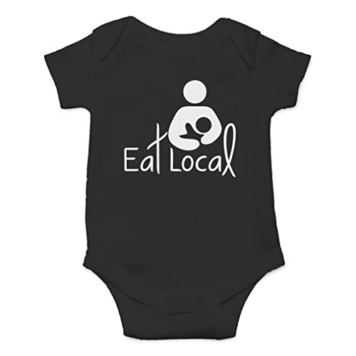 AW Fashions Eat Local- Breastfeeding Cute Novelty Funny Infant One-Piece Baby Bodysuit