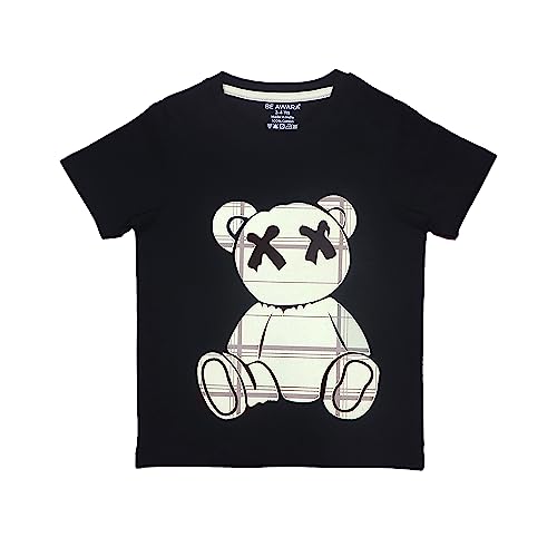 Image of Be Awara Kids Printed Half Sleeves T-shirt & Shorts Clothing Sets, 100% Cotton Soft Unisex Cord Set, Comfortable Wear for Kids With Cool Prints, Everyday Casual Wear for Boys & Girls