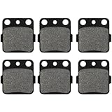 ECCPP 400ex Brake Pads Replacement For Honda FourTrax 300 Sportrax 400 TRX400X for Yamaha Raptor 350 Raptor 660R, FA84 Front+Rear