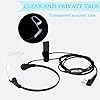 Retevis 2 Pin Walkie Talkie Earpiece Throat Mic Headset Compatible with 2 Way Radio RT24 RT27 RT617 RT618 RT619 Baofeng UV-5R BF-888S Kenwood eSynic Covert Acoustic Tube Earpiece (2 Pcs) #4