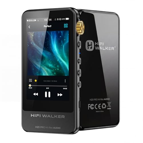 Image of HIFI WALKER H20 Pro Hi-Res MP3 Player with Bluetooth, 64GB Memory Card