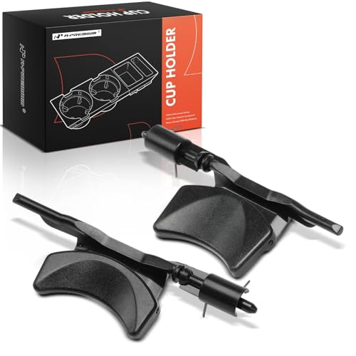 Portavasos retractil negro para Mercedes-Benz, 2 Pack