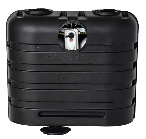 image for Flame King Dual 30LB LP Propane Tank Light Plastic Heavy Duty Cover fo