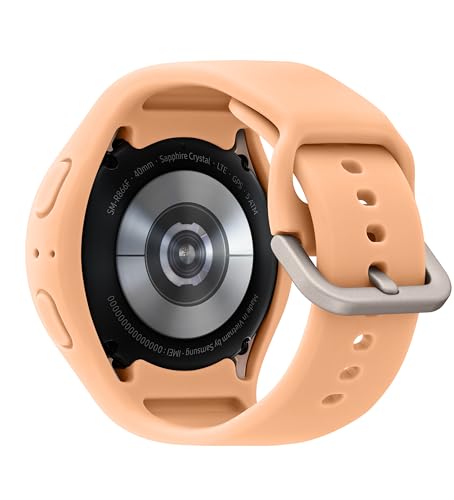 Image of Samsung Galaxy Watch Kids Band for Galaxy Watch 4 /5 /6 /7 /FE, Smartwatch Replacement Strap for Kids, Silicone Small, GP-TYL305AMBPU, Peach