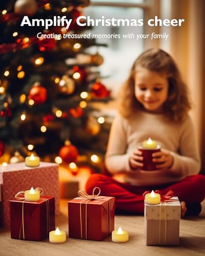 Homemory H2450PKYK 12Pcs Remote Candles, Timer Candles, 400+Hours Flickering Flameless Battery Operated Led Tea Lights Candles Votive Candles thumb #7