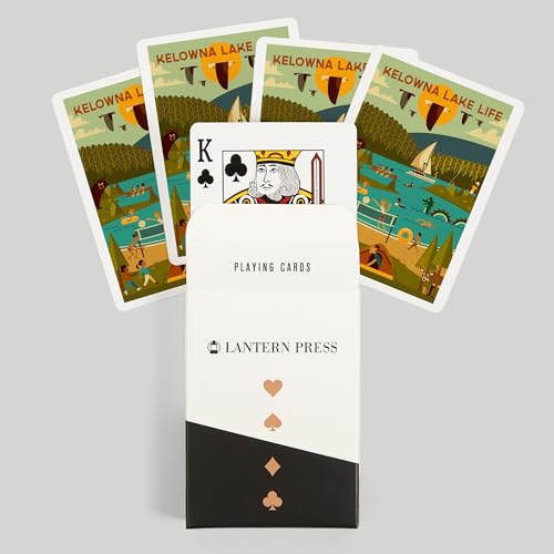 Lantern Press Kelowna British Columbia, 52 cartas de póker miniatura 6