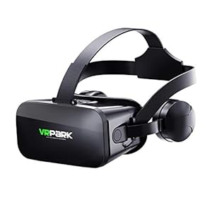 VR Glasses – Virtual Reality 3D Glasses Come with headphonesVr Headset Virtual Reality Gear vr Roller Coaster Daydream viewmaster vr Box vr Goggles (Color : Black)