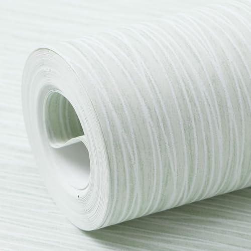Mix Plain Stripe Textured Thick Wallpaper 3D Embossed Modern Minimalist Wallpaper Roll Striped Flocking Wallcoverings No Match Irregular Stripes Wallpapers for Bedroom Living Room Lounge Light Green