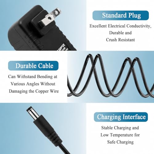 Image of Adaptador de alimentacion de 30 W para Alexa Show 8, Alexa Shows 2nd Gen, Show 10 (3ª generacion) y Alexa Plus 2ª generacion, Adaptador de Cable de alimentacion de Repuesto, Cable de 2M