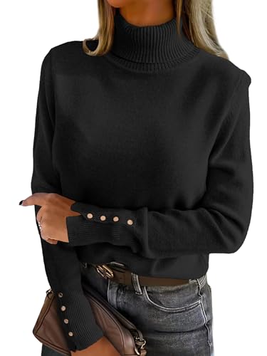 ANRABESS Turtleneck Sweaters for Women 2025 Fall...