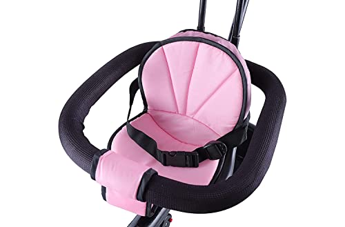Image of JoyRide Stroller Tricycle| Baby Trike|Tricycle with Canopy and Parental Adjust Push Handle for Kids|Boys|Girls Age Group 1.5 to 5 Years (Pink)