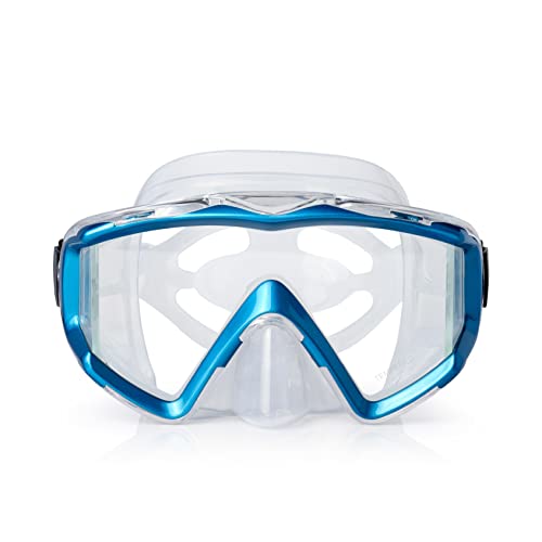 Image of Adult Pano 3 Scuba Diving Mask, Tempered Glass Snorkel Mask Anti-Fog Swim Mask No Leakage Swim Goggles with Nose Cover Snorkeling Gear for Snorkeling, Freediving, Swimming
