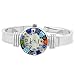 Glass Of Venice Murano Glass Watch Multicolor Millefiori Face Metal Bangle Bracelet for Women - Handmade in Italy