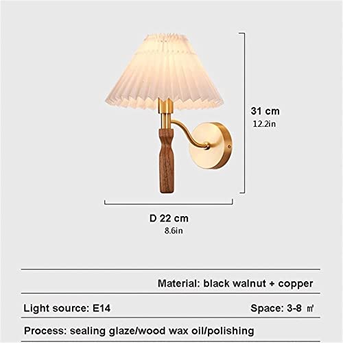 Lámpara de pared retro de tela para iluminar con estilo art deco el pasillo de tu hogar 7