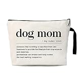 ZHANTUONE Dog Mom Cosmetic Bag，Dog Lovers for Women，Dog Lover Gifts，Best Dog Mom Ever Gifts，Dog
