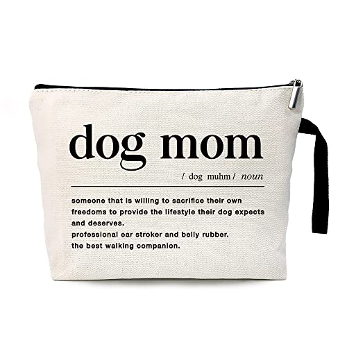 Zhantuone Dog Mom Cosmetic Bag，Dog Lovers For Women，Dog Lover Gifts，Best Dog Mom Ever Gifts，Dog Mom Gifts For Women，Gift For Dog Mom，Funny Dog Mom Makeup Bag #TOP6