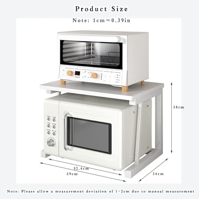 Kitchen Floor Cupboard Tall Storage Cabinet with Flip Doors Adjustable Shelves Kitchen Storage Sideboard with Countertop Free Standing£¬Microwave Oven Rack - Heavy Duty Kitchen Countertop Org