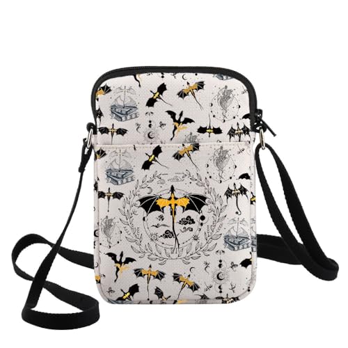 G2TUP 4th Wing Crossbody Bag Dragon Rider Fans Gift 4th Wing Book Lover Travel Shoulder Bag Bookish Merchandise