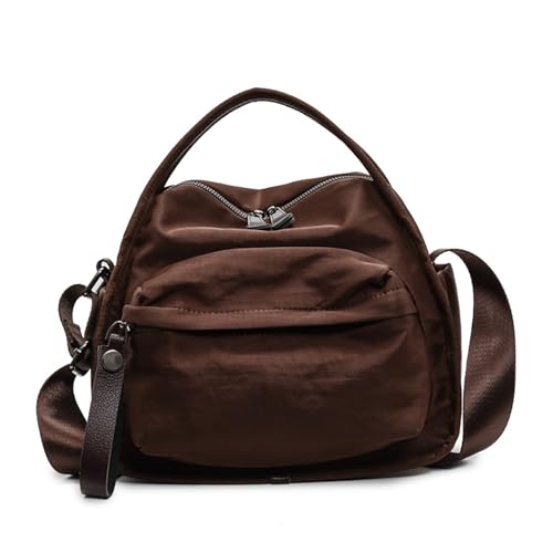 WEEKXING Nylon Crossbody Bag for Women Shoulder Bag Handbag Purse(Coffee)