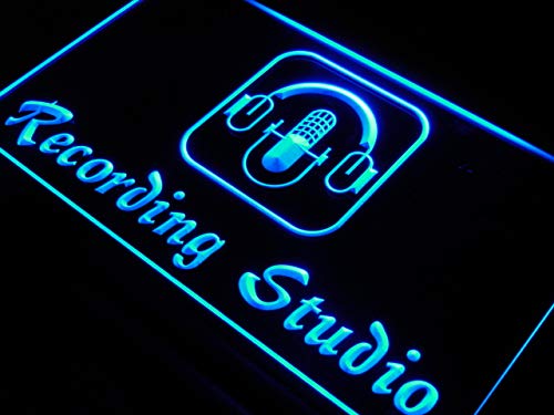 ADVPRO i801-b Recording Studio Microphone Bar Neon Light Sign